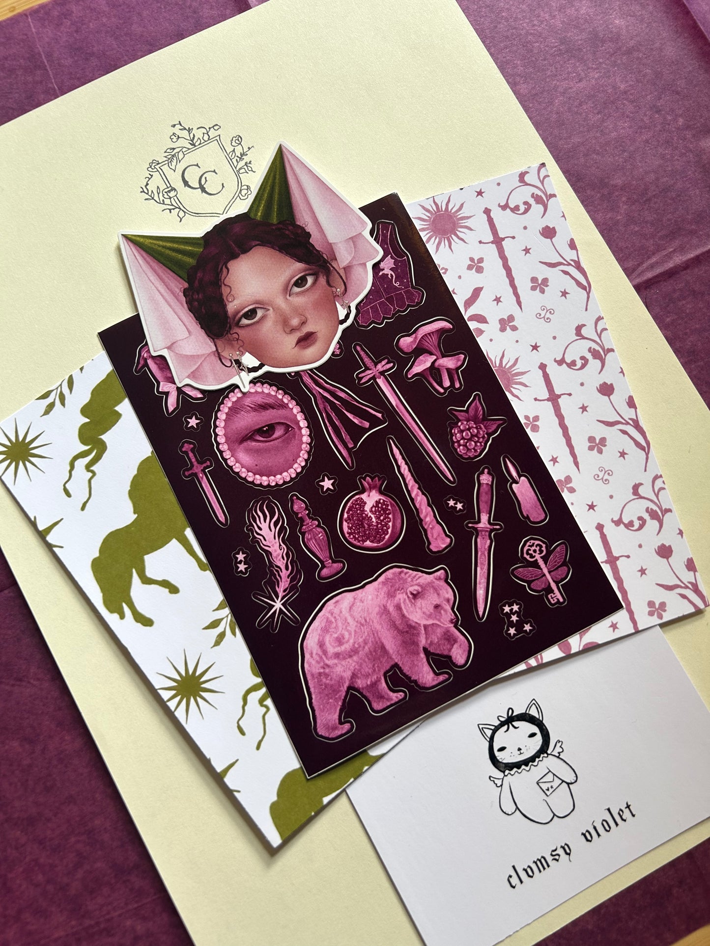 Tales from the Castle - A6 Vinyl Sticker Sheet - September Theme