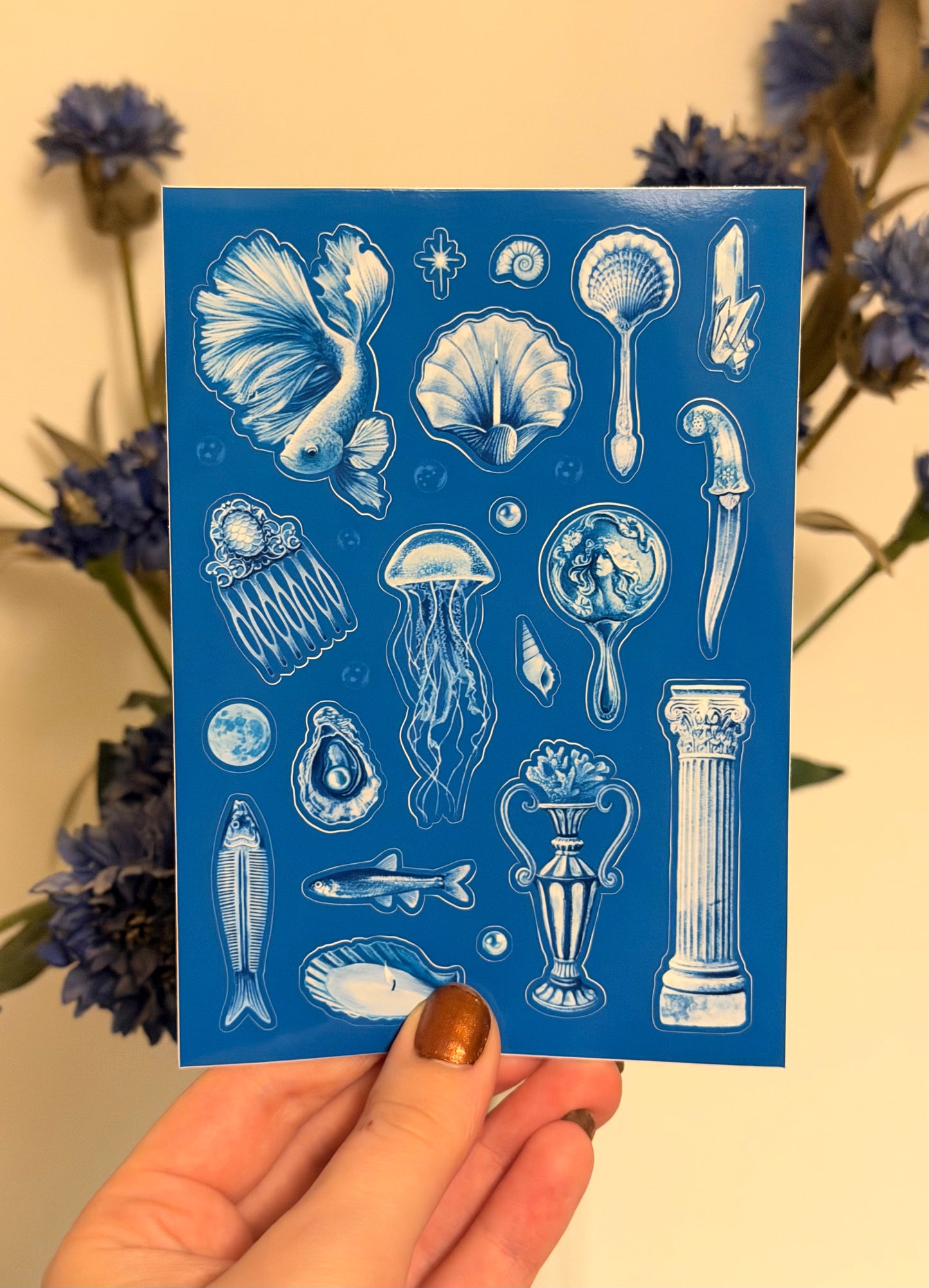 Siren's Bedchamber - A6 Vinyl Sticker Sheet - January