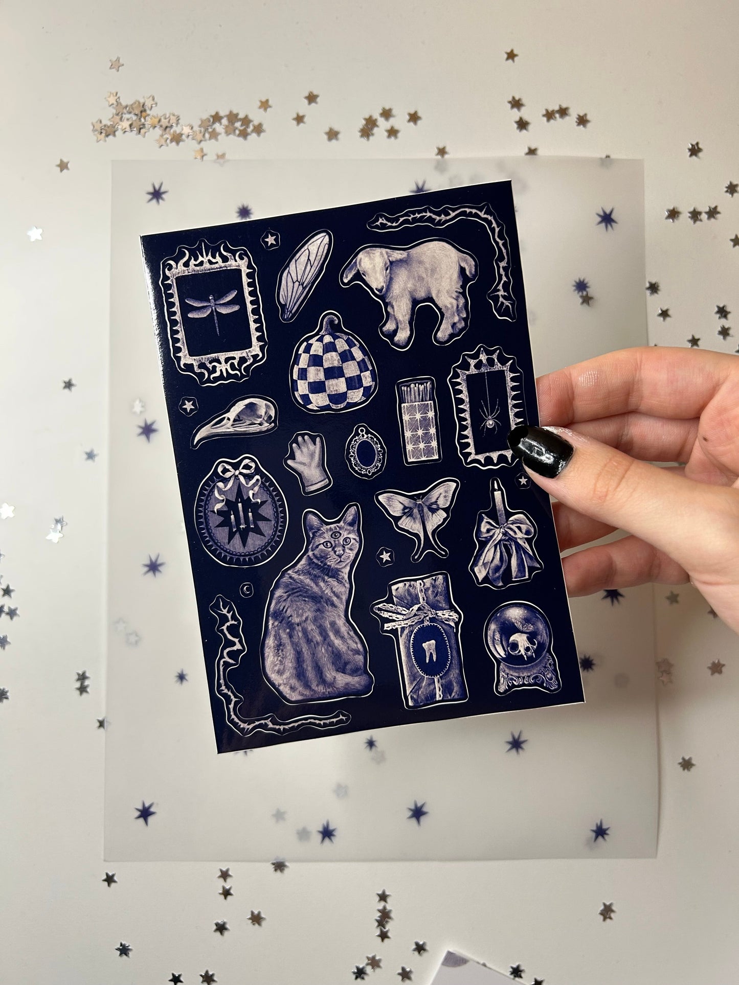 Cabinet of Curiosities Sticker Sheet - October Theme