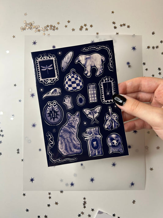 Cabinet of Curiosities Sticker Sheet - October Theme
