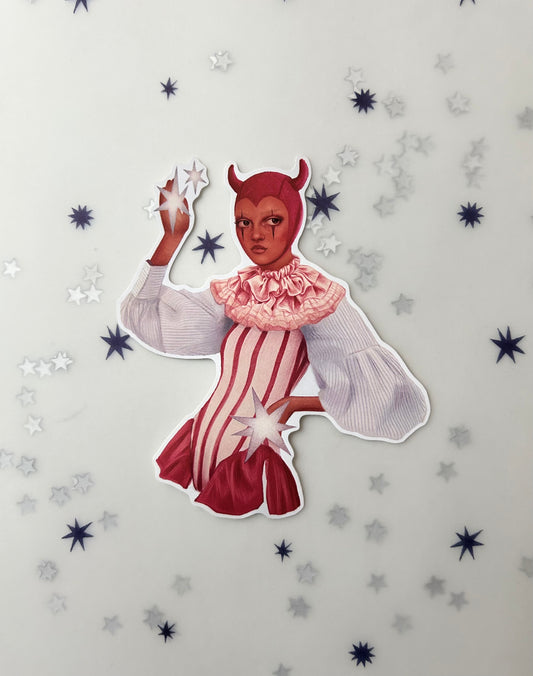 Vintage Jester - Vinyl Sticker - October