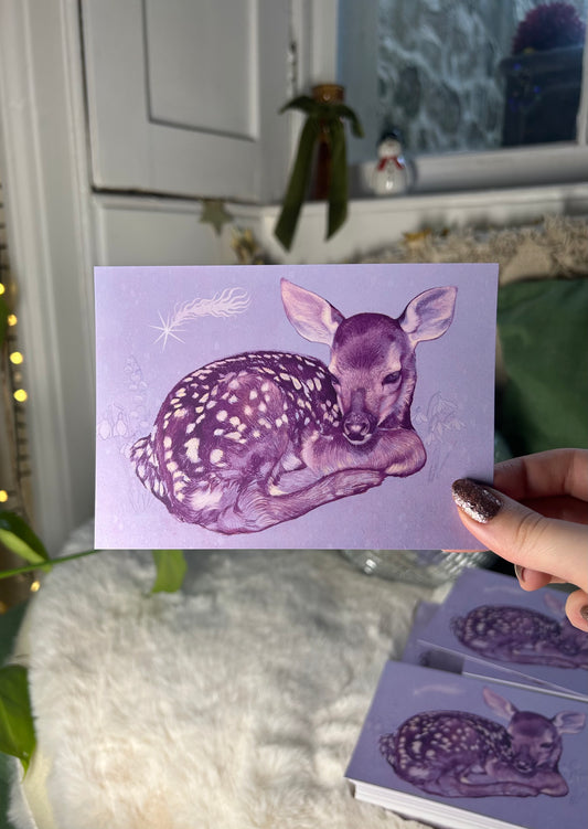 Deer Postcard - December Collection