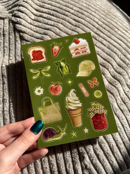 Bug Picnic - A6 sticker sheet